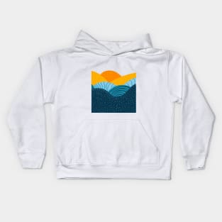 Sunset Hills Aesthetic Kids Hoodie